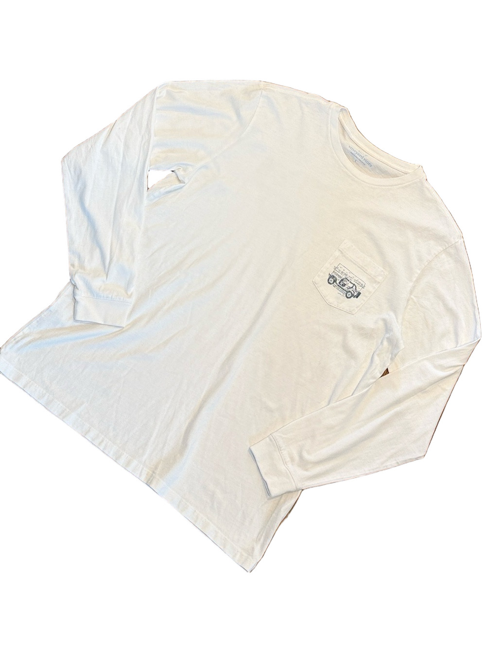 Vineyard Vines Long Sleeve Shirt Jeep Beach Rover Design | Size Large